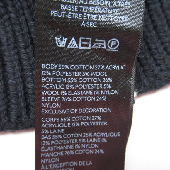 Anthropologie Maeve Mock-Neck Balloon-Sleeve Bow Jumper Sweater Black White XS - Picture 7 of 9